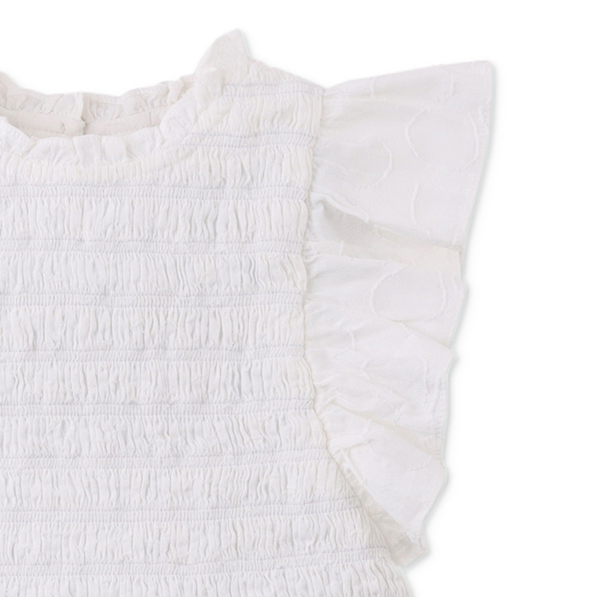 Gingersnaps - peplum ruffle top Jacquie - offwhite
