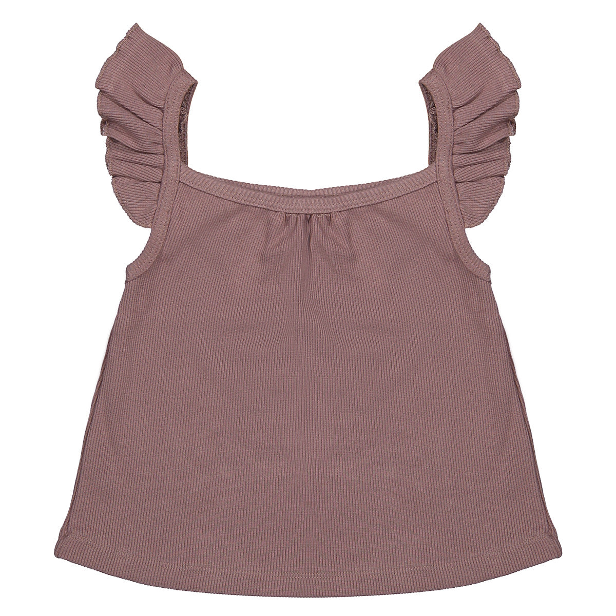 Rib top Janneke - mauve