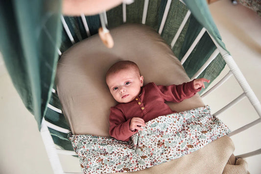 Jollein - hoeslaken jersey wieg - nougat