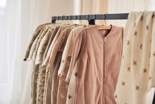 Slaapzak Velvet met afritsbare mouwen - wild rose