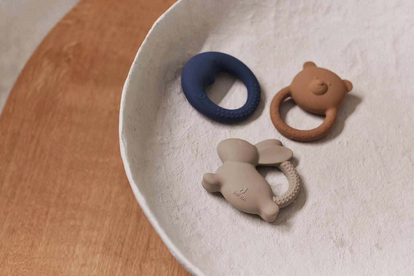 Bijtring Teddy Bear - biscuit