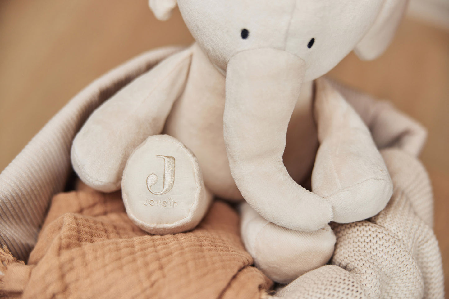 Knuffel Olifant Nougat