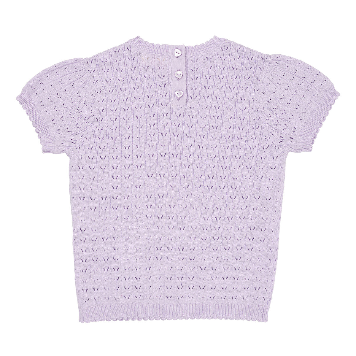 Copenhagen Colors - knitted pointelle top - lavender