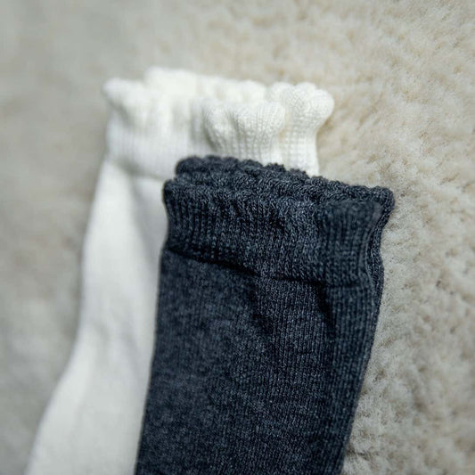 Kniekousen geruit - antraciet