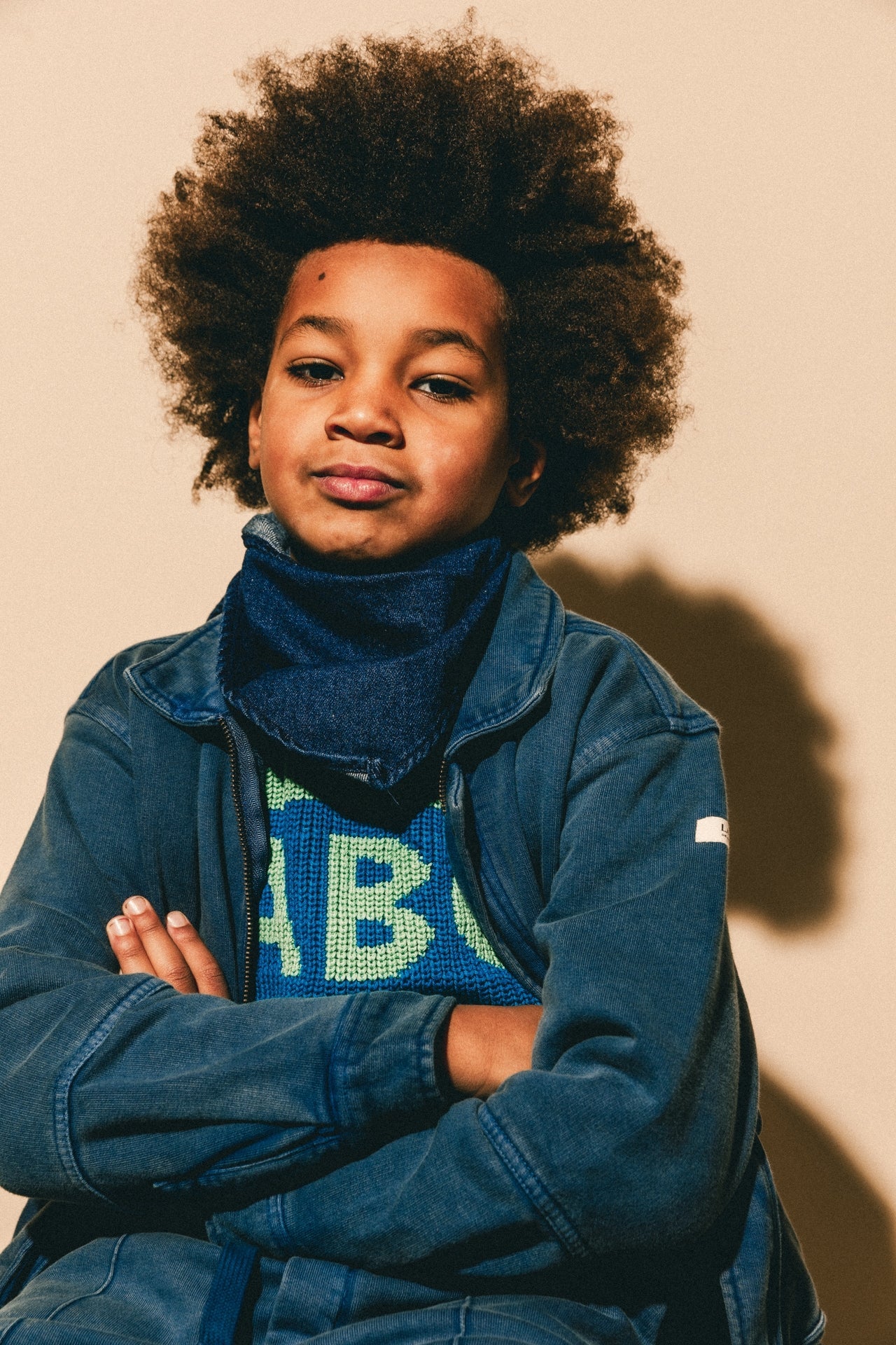 Labo - knitted sweater Rhone - blue stripe