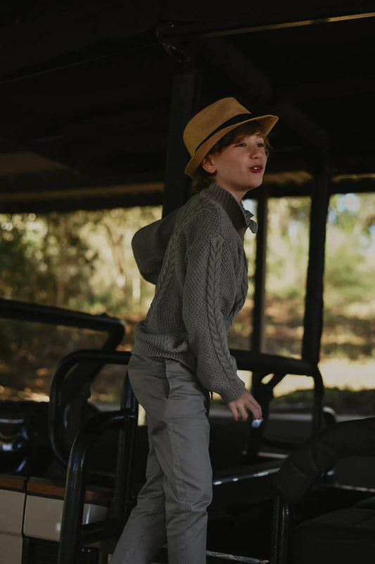 LRDM petits - chino Louis - pine green