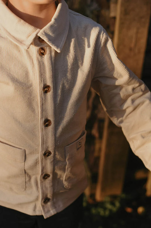 LRDM petits - rib blouse Wander - antique white