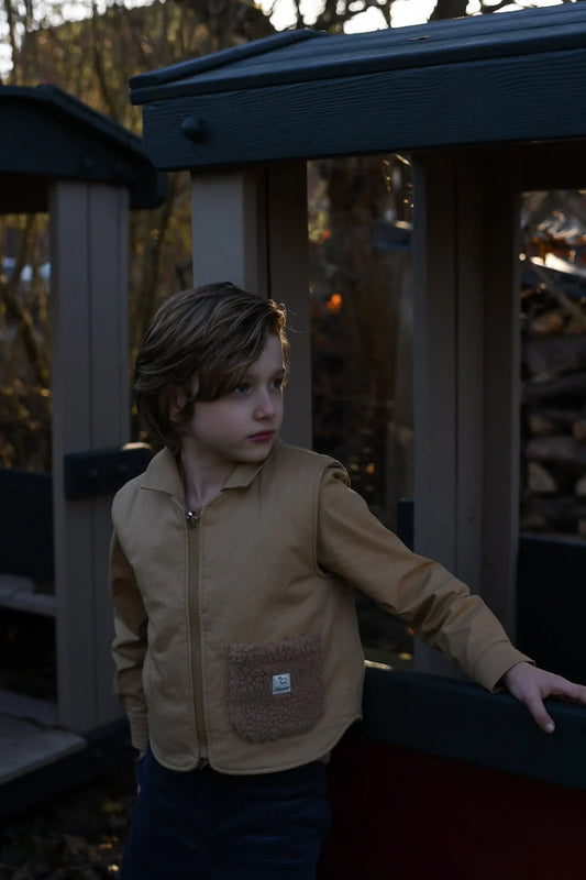 LRDM petits - reversible gilet Olivier - rust