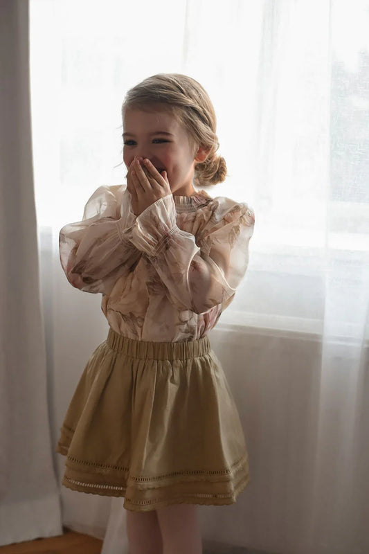 LRDM petits - skirt Juliette - moss green