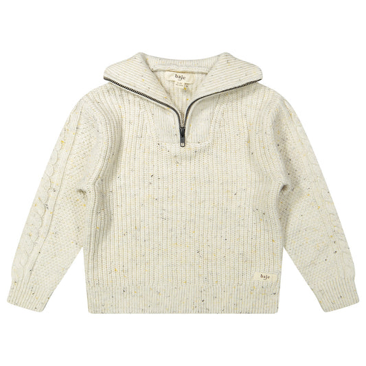 Baje Studio - knitted sweater Lenn - sand desert multicolor