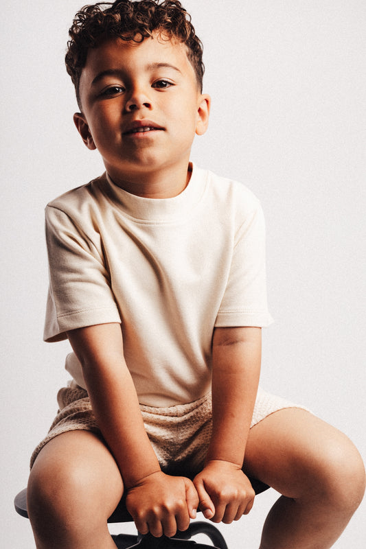 Baje Studio - shortsleeve Leon - white coconut