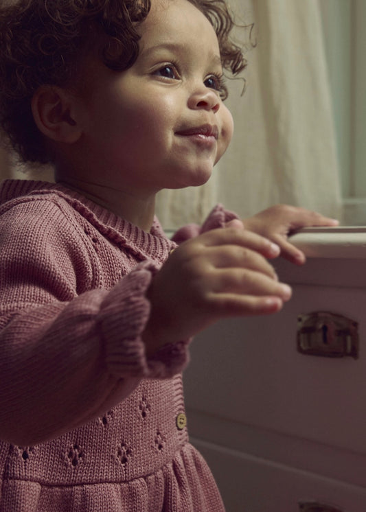 Lil'Atelier - knit dress Lia baby - nostalgia rose