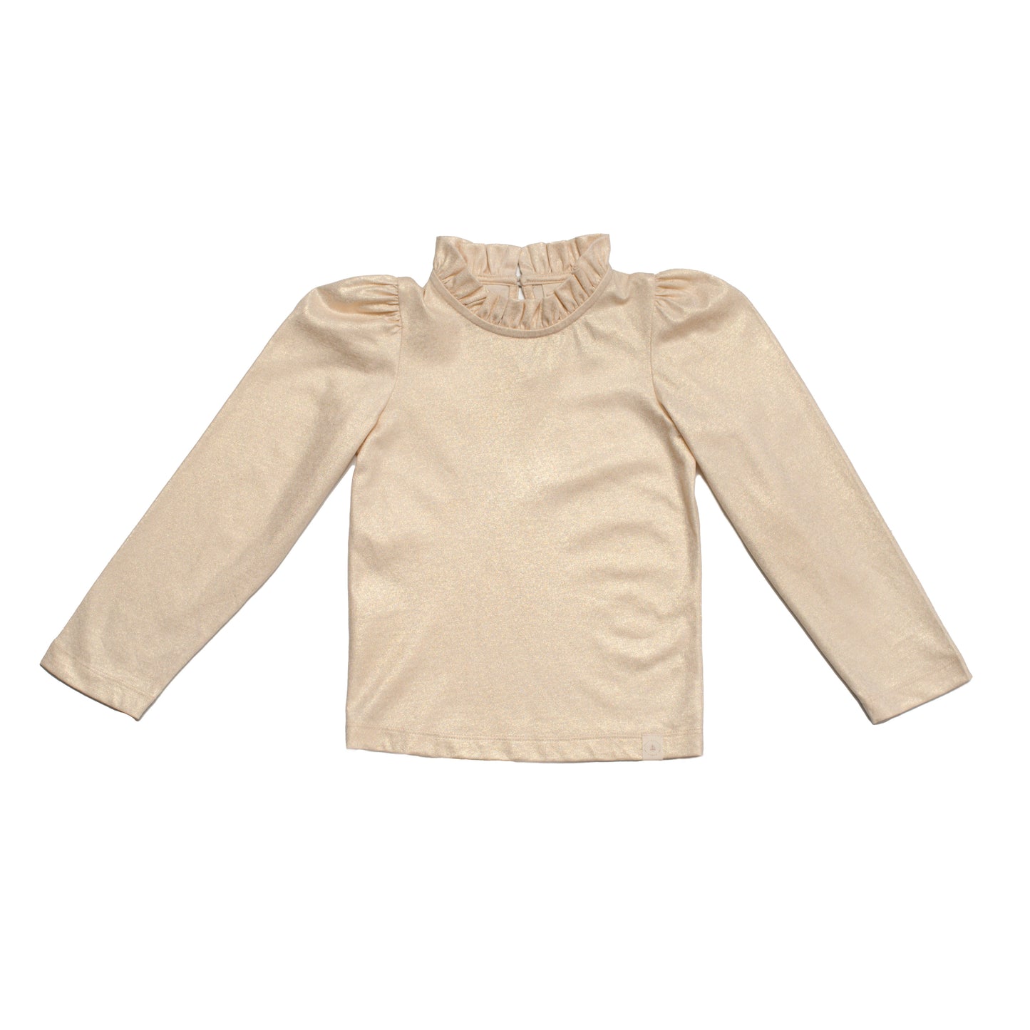 Navy Natural - top Loulou - champagne gold glitter