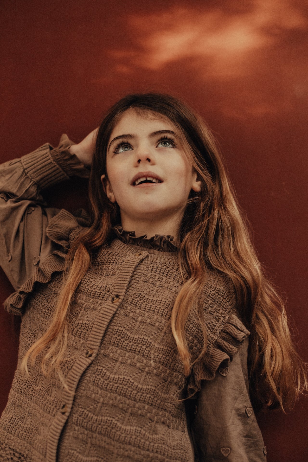 Baje Studio - cardigan Morgins - brown cacao