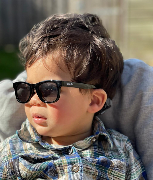 Maesy zonnebril rechthoek - Indi 0-2 jaar - zwart