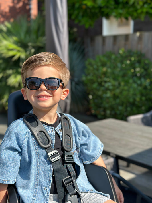 Maesy zonnebril rechthoek - Luca 1-3 jaar - zwart