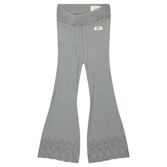 Baje Studio - knitted ajour flare Mary - greyish blue