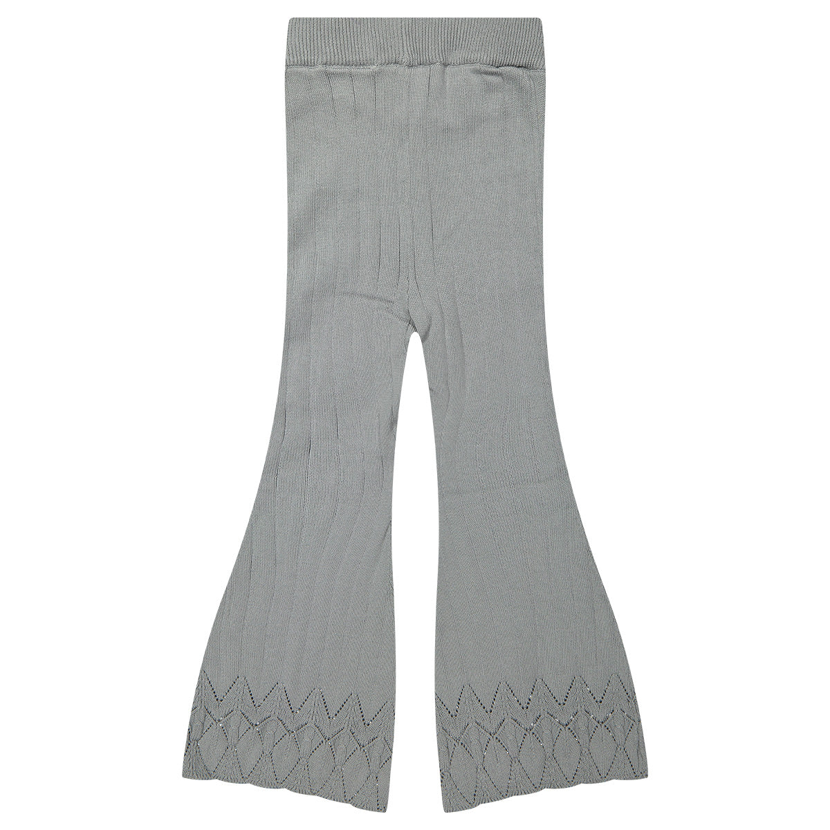 Knitted ajour flare Mary - greyish blue