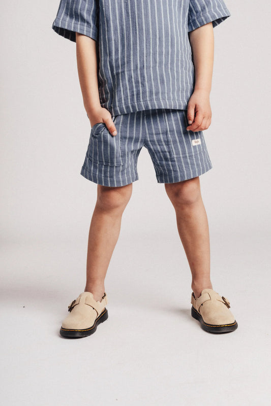 Baje Studio - shorts Mathieu - blue stone