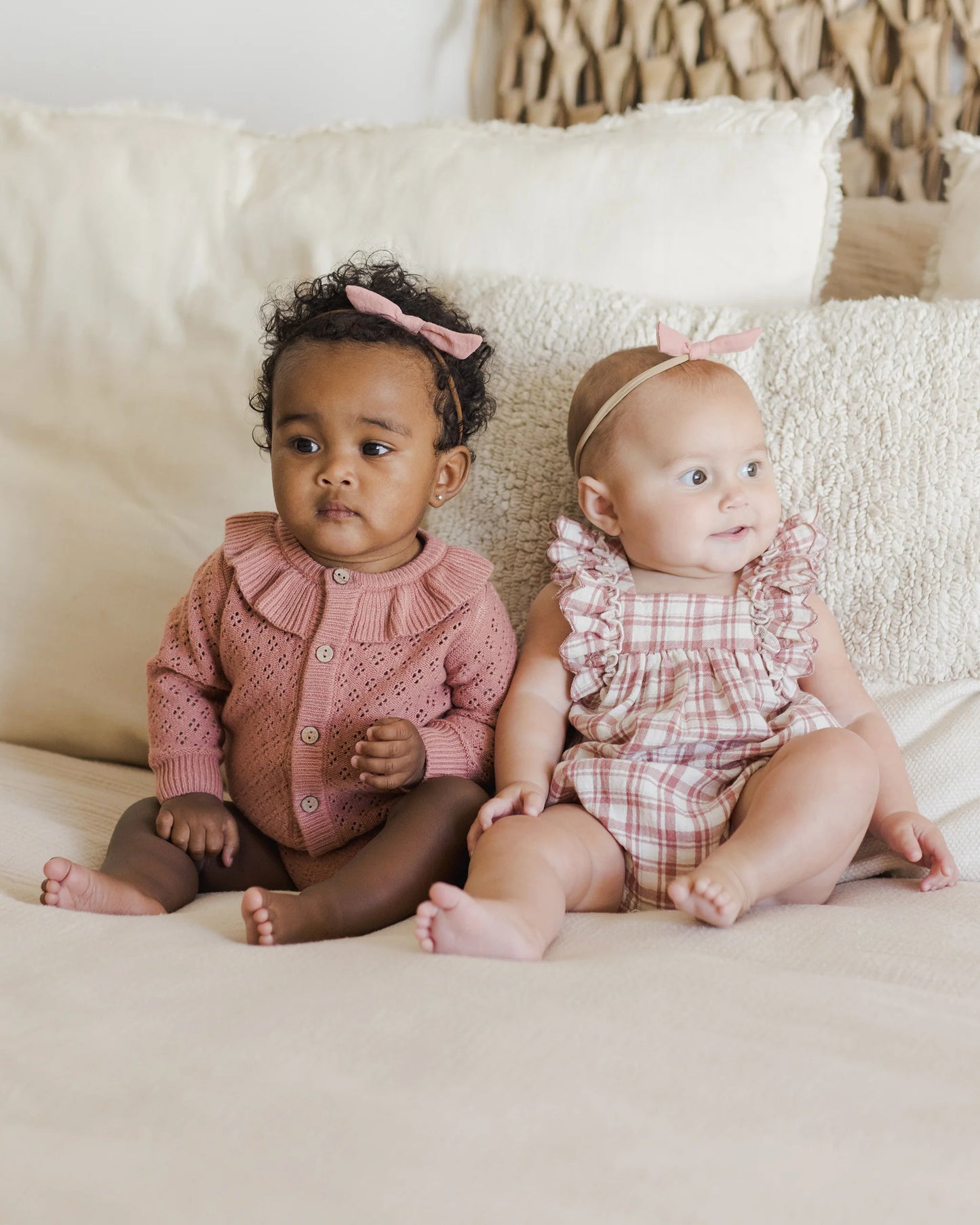 Quincy Mae - romper Maya - pink plaid