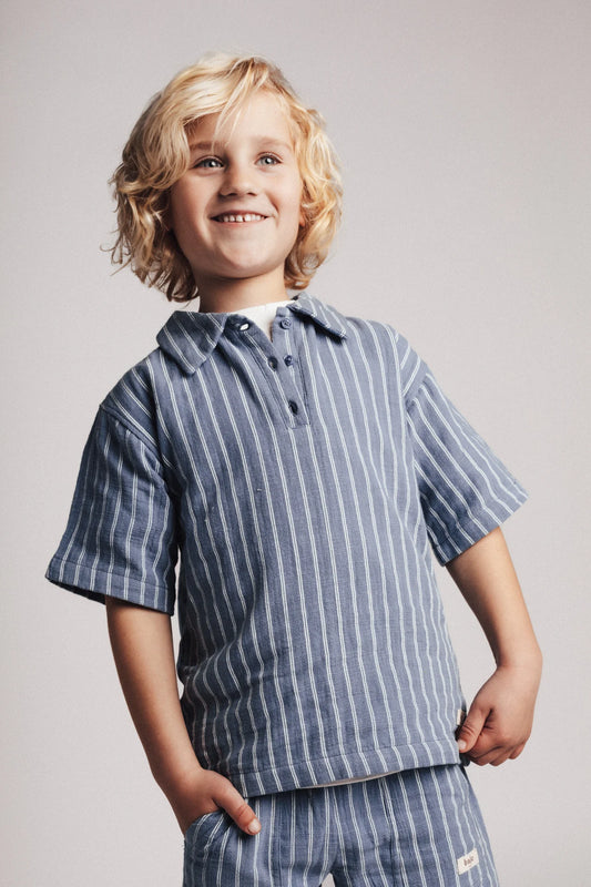 Baje Studio - blouse Messo - blue stone