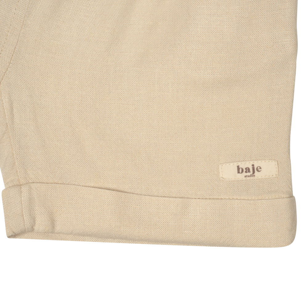Linen short Mills - sand