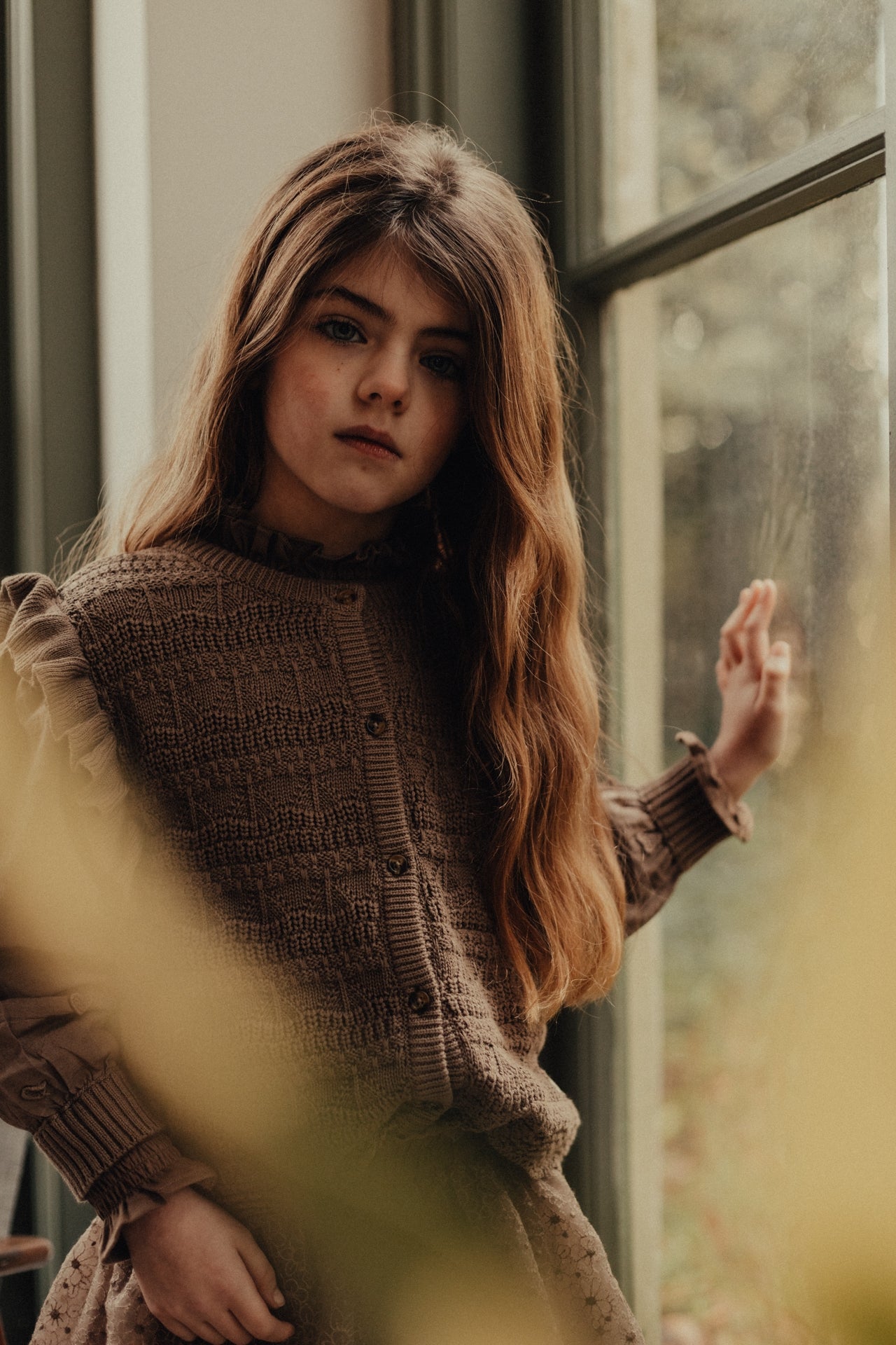 Baje Studio - cardigan Morgins - brown cacao