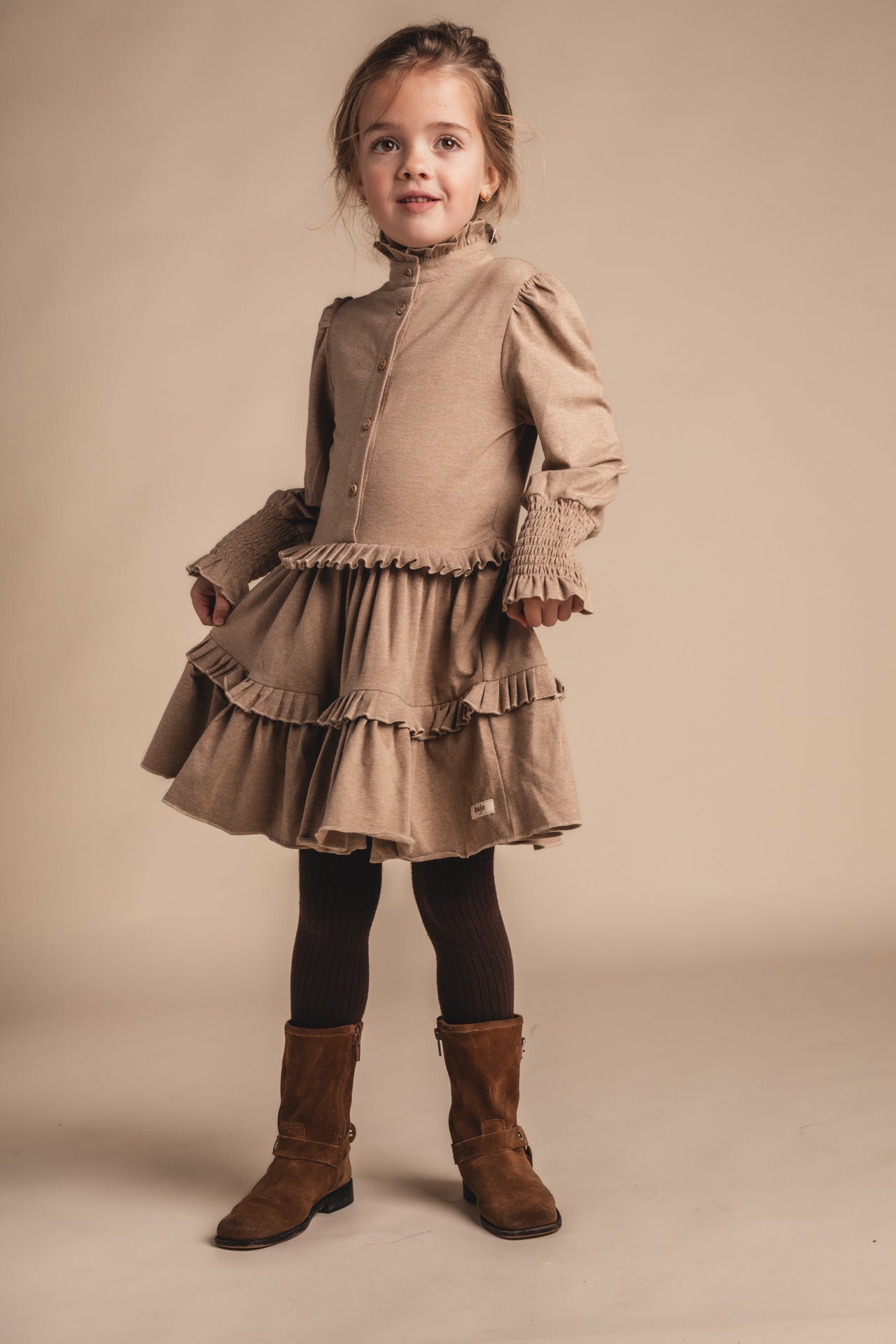 PRE ORDER - Baje Studio - dress Moule - taupe light