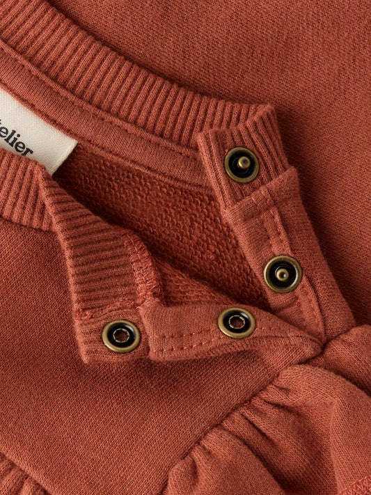 Lil'Atelier - sweater with ruches - maple syrup