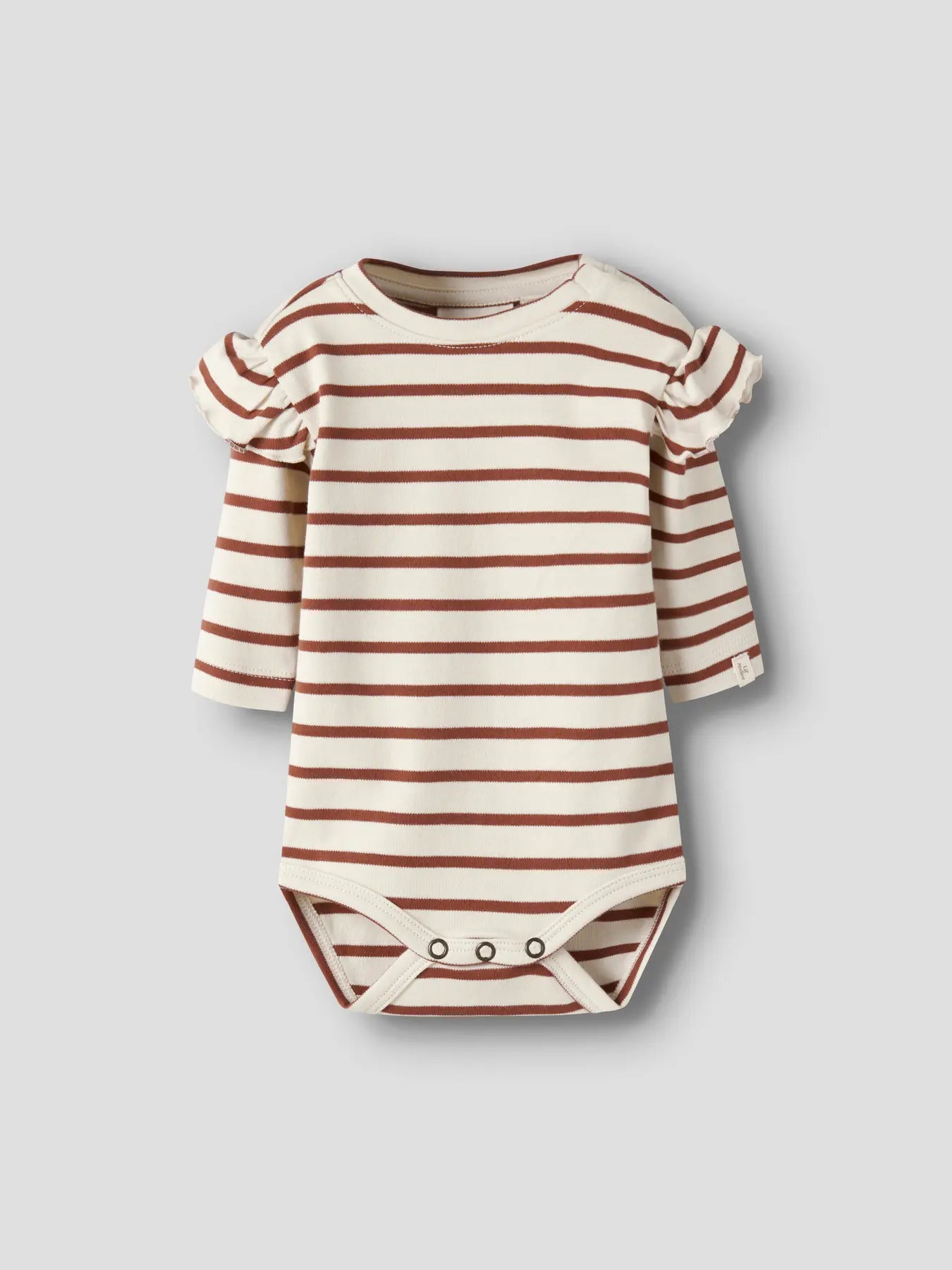 Lil'Atelier - body Mia stripe - turtledove/maple syrup