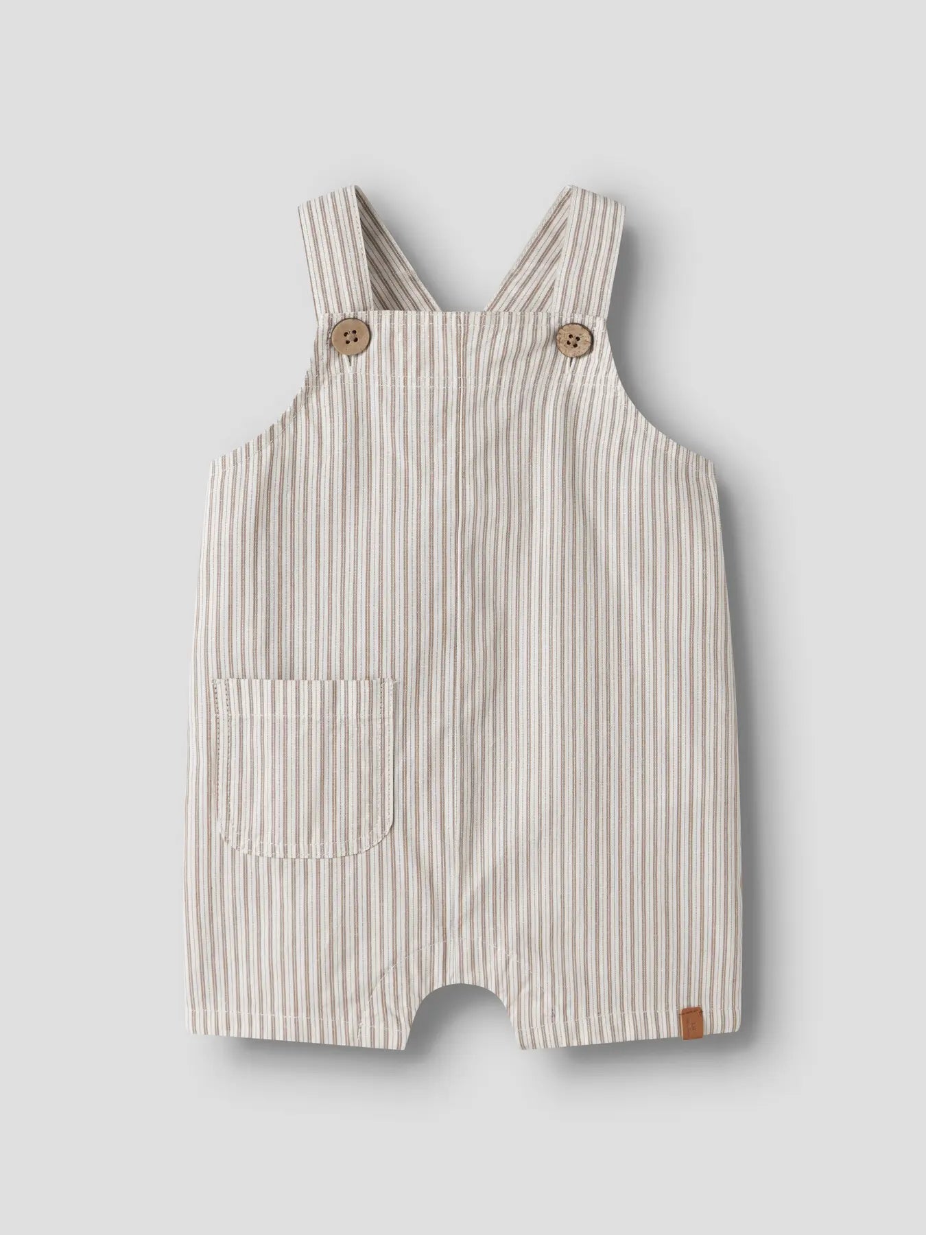 Lil'Atelier - shortall stripe - coca mocha