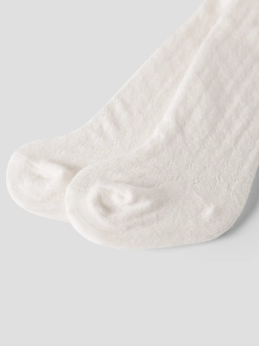 Lil'Atelier - pointelle pantyhose baby - turtledove