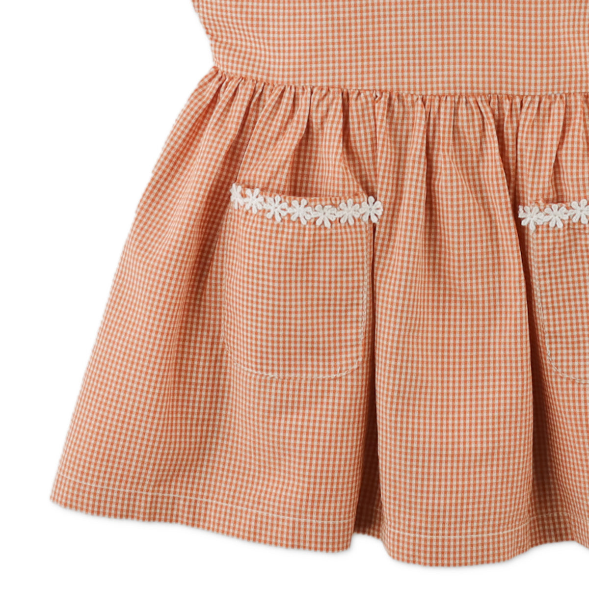 Gingersnaps - gingham dress Nery - brown
