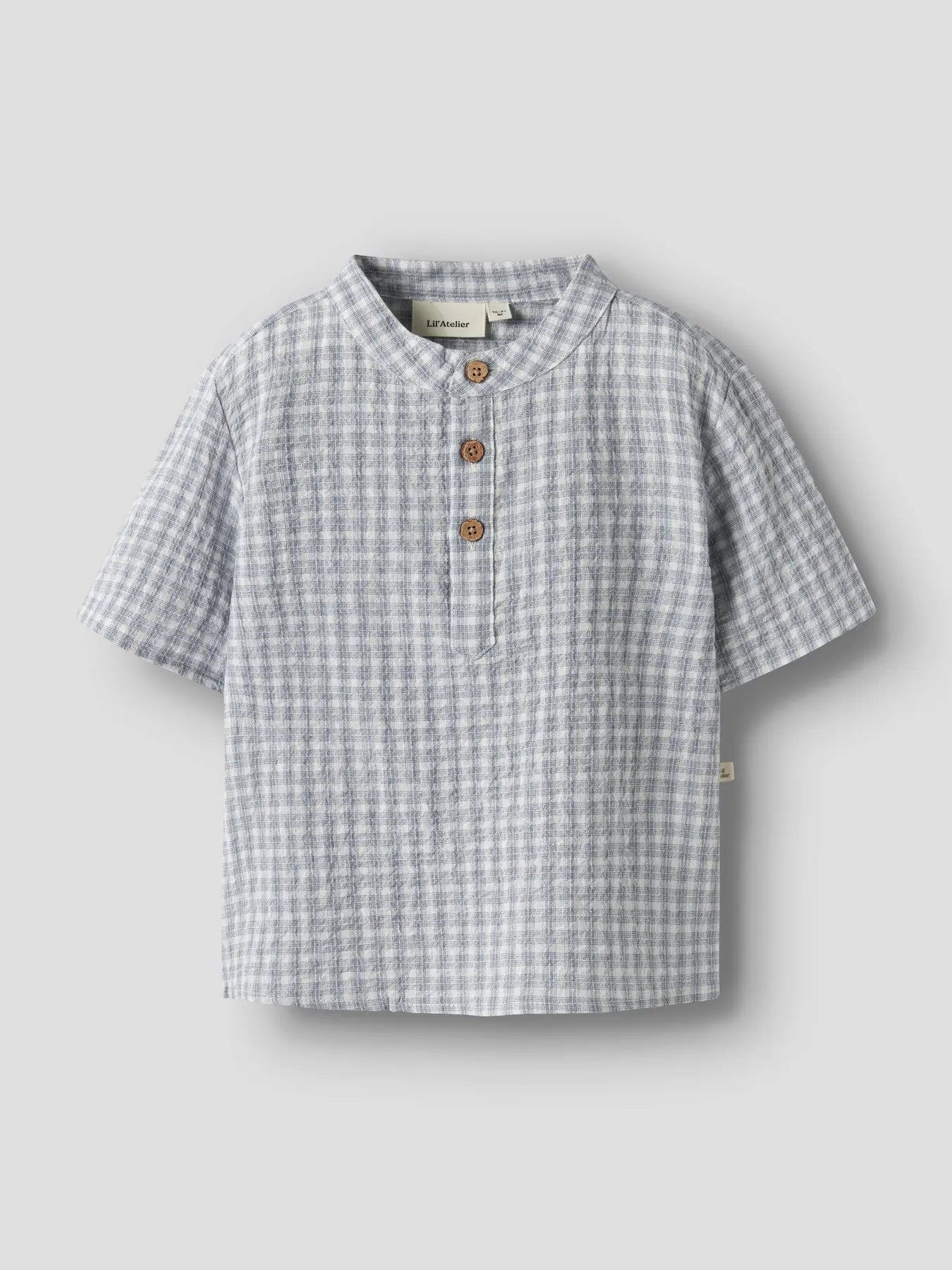 Lil'Atelier - woven shirt - coconut milk square
