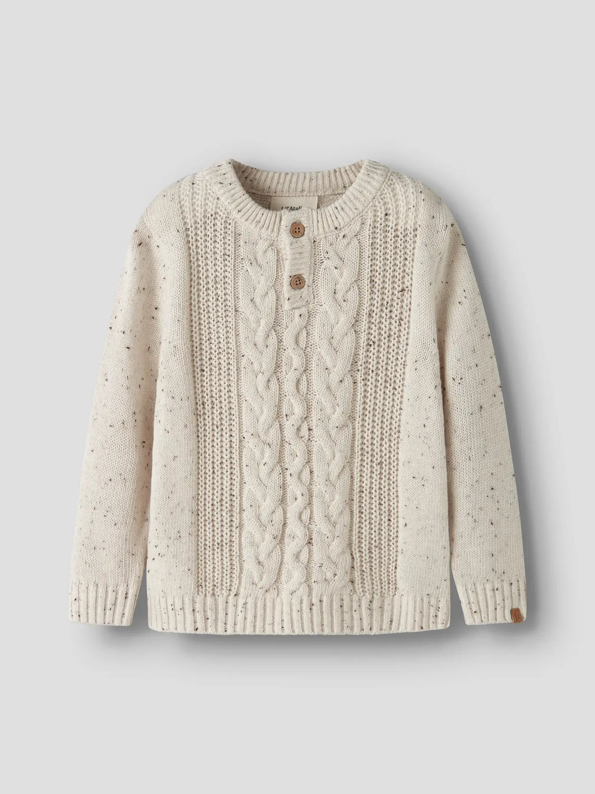 Lil'Atelier - cable knit sweater Galto - turtledove