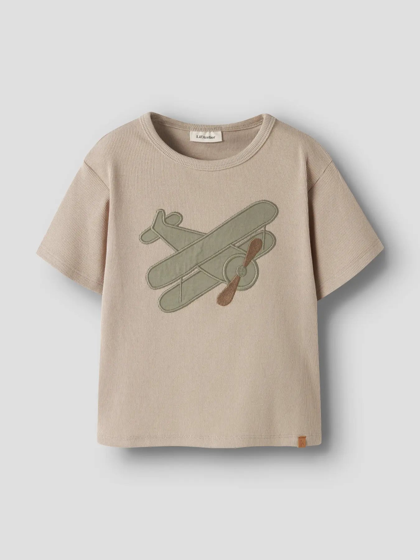 Lil'Atelier - shirt glider plane - oxford tan