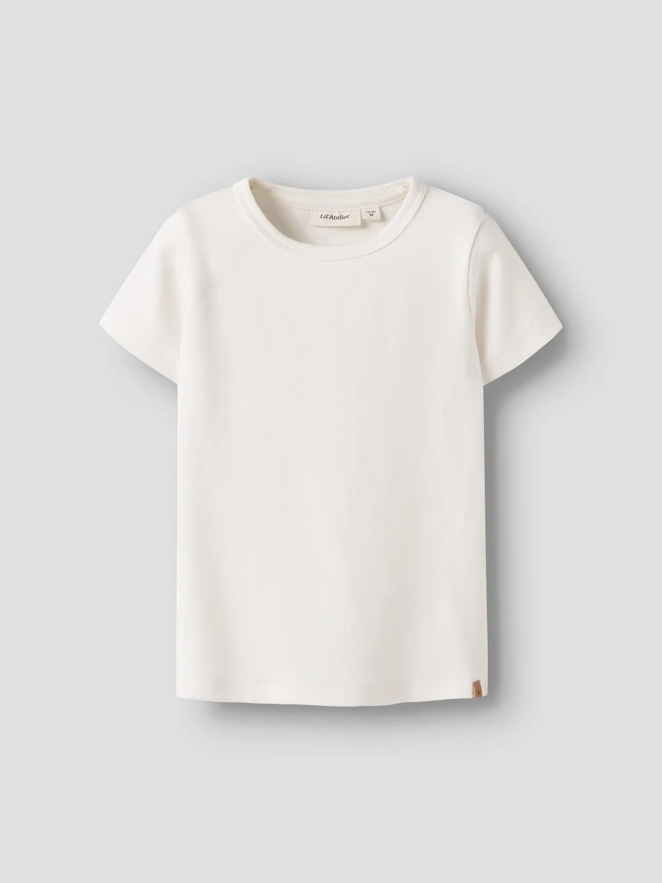 Lil'Atelier - shortsleeve slim top - coconut milk