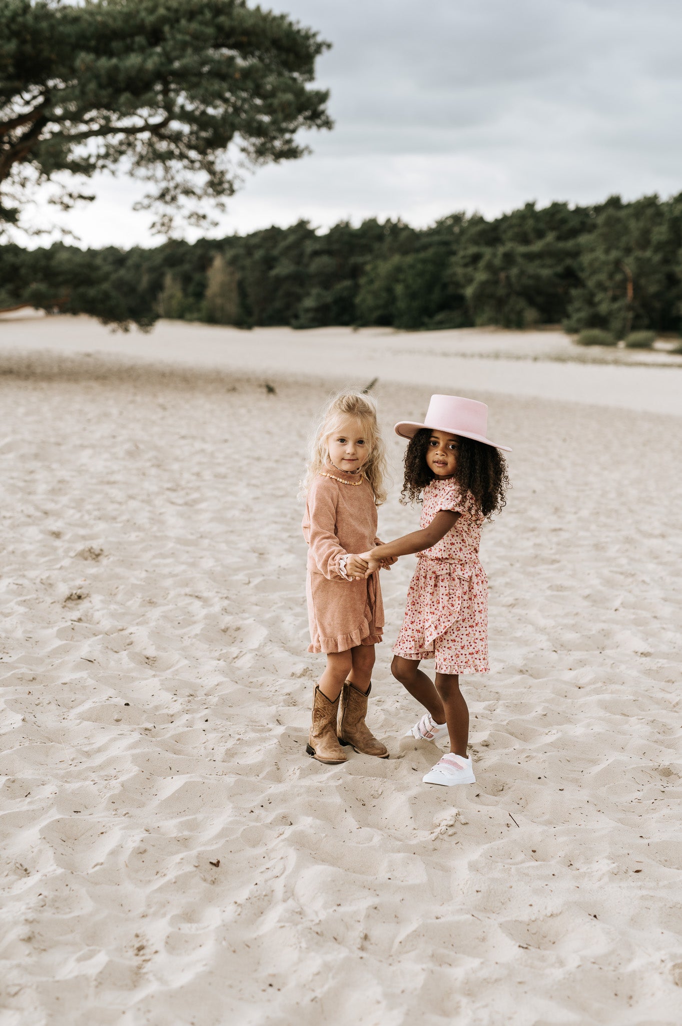 Navy Natural - skort Faye - summer blossom