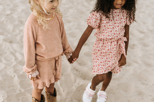 Navy Natural - skort Faye - summer blossom