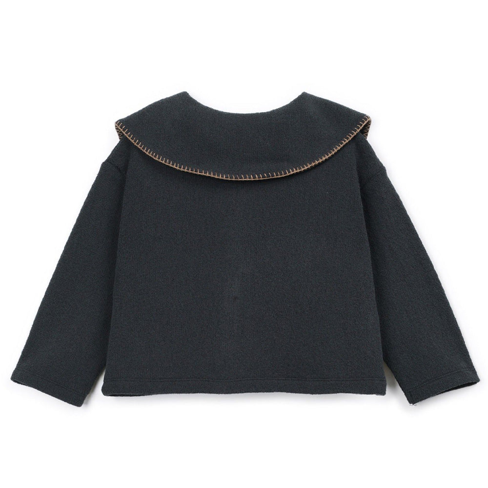 Play Up - cardigan with collar - cocoon anthracite