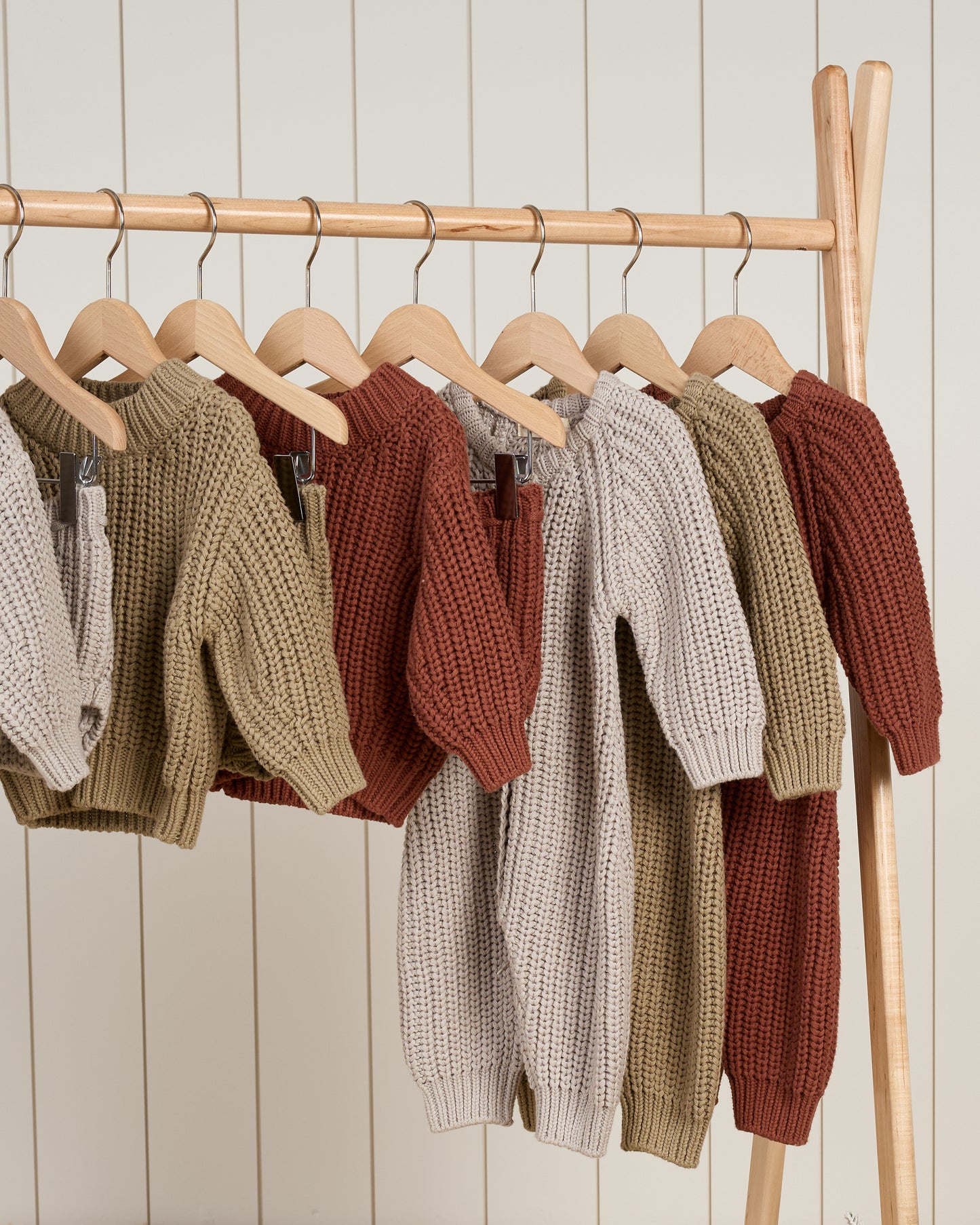 Chunky knit jumpsuit - olive