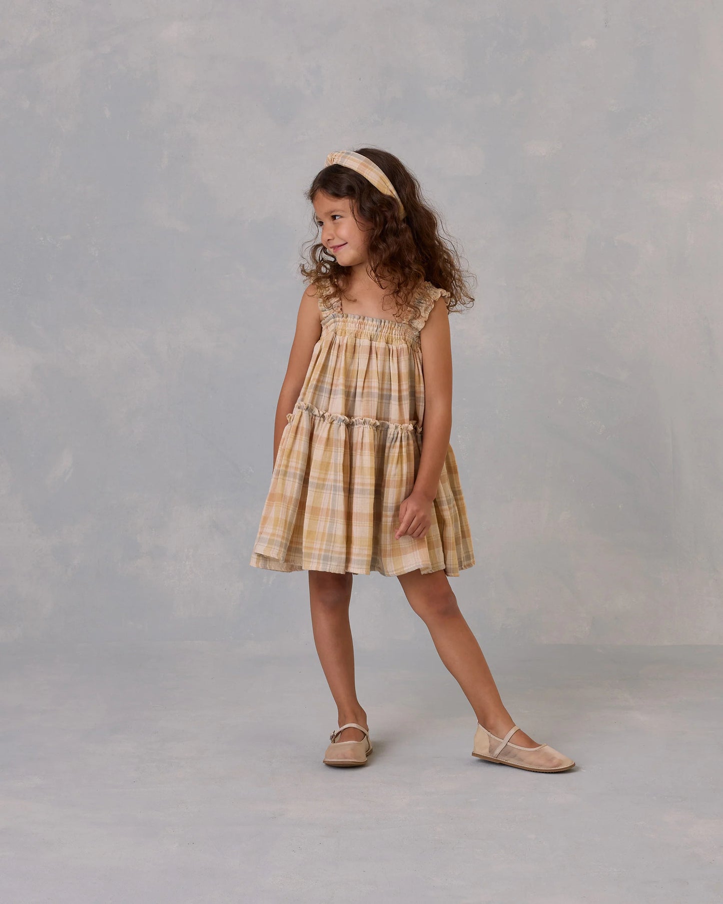 Rylee + Cru - dress Cicily - pastel plaid