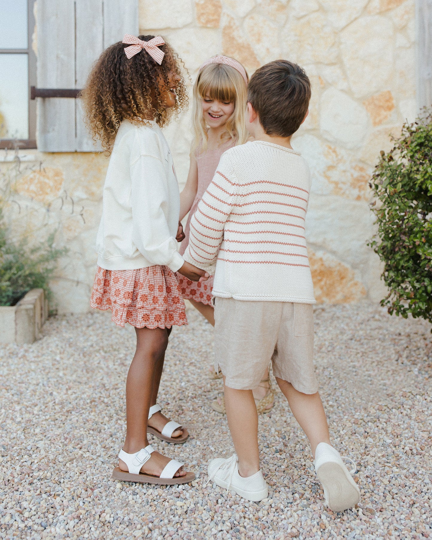 Rylee + Cru - tiered mini skirt - poppy gingham