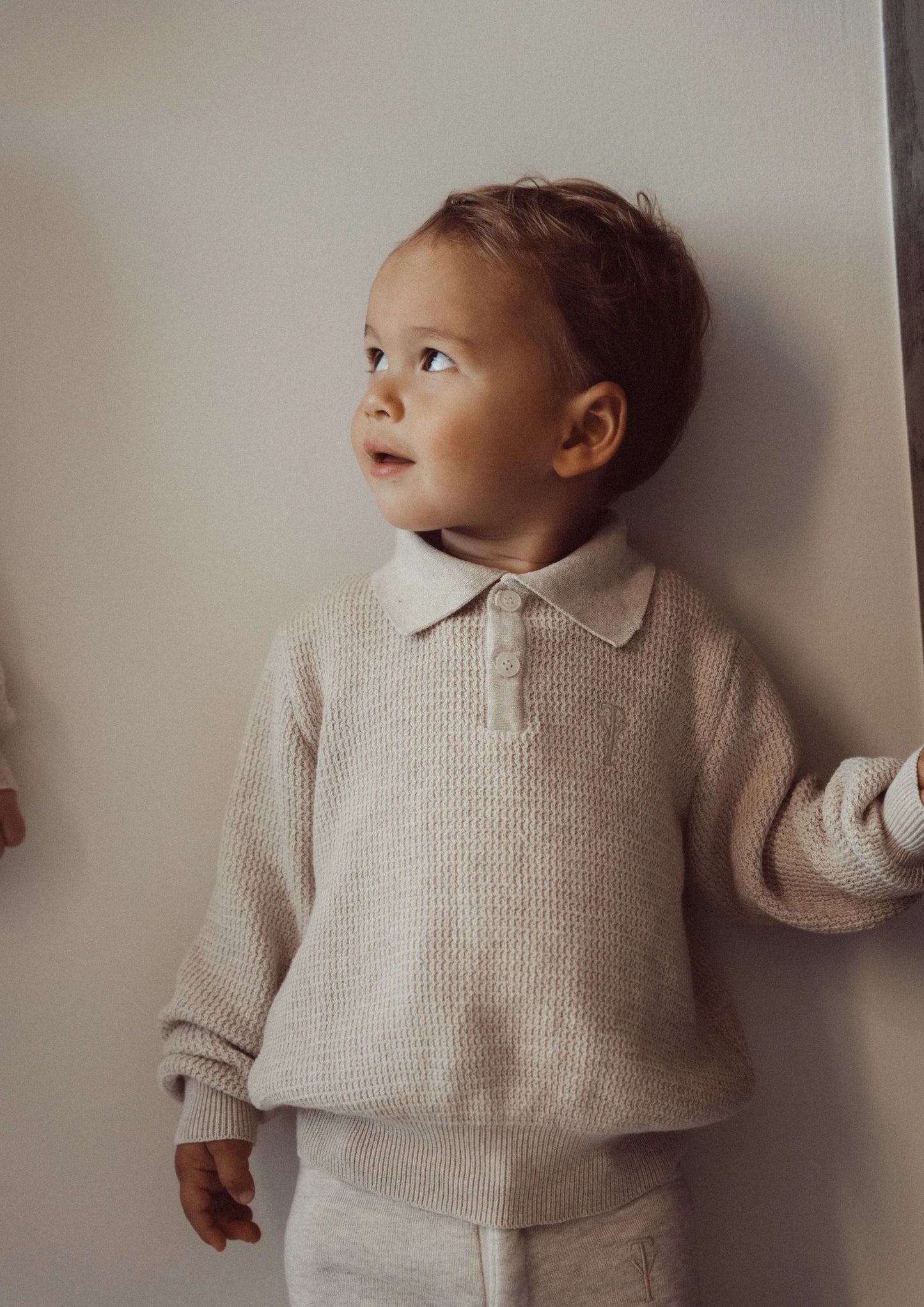 Two You Label - knitted polo Richie - oat