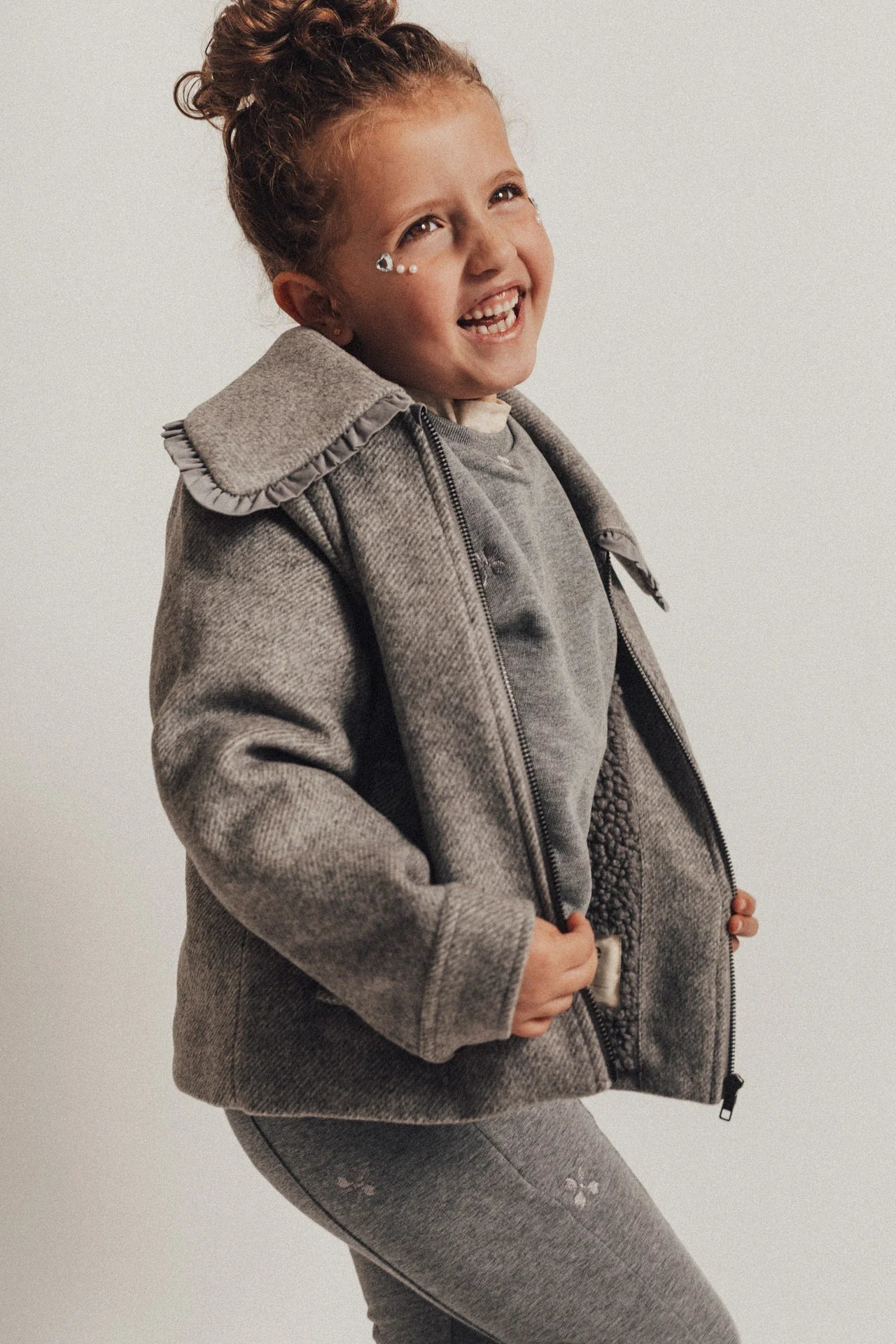 Winter jacket Rose - grey dark