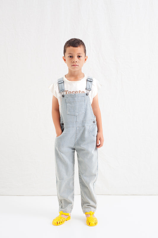 Tocoto Vintage - overall striped denim