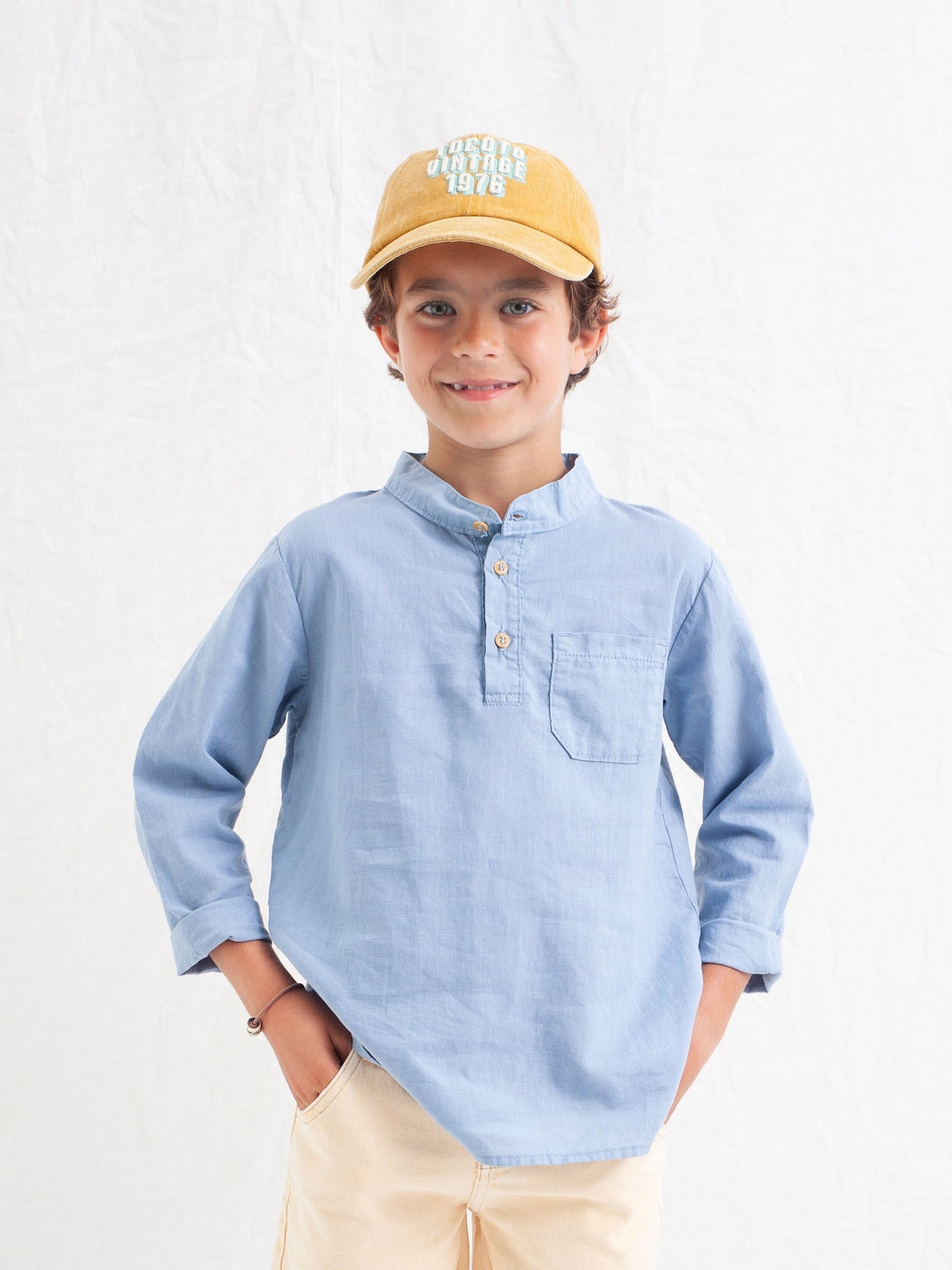 Tocoto Vintage - blouse longsleeve mao - blue