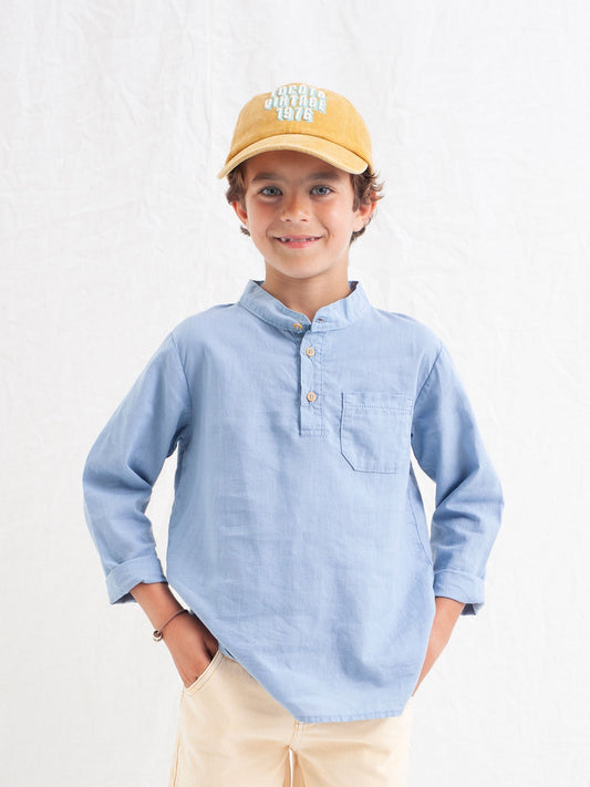 Tocoto Vintage - blouse longsleeve mao - blue