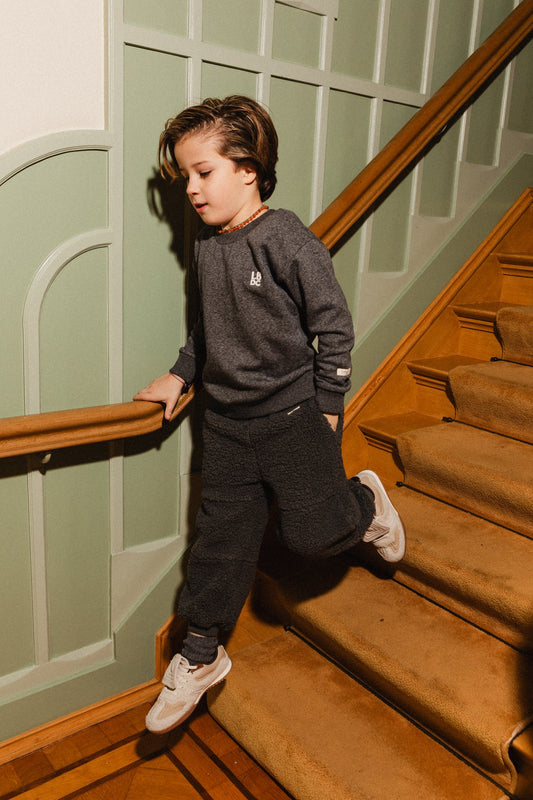 Labo - sweater Lior - grey melange dark