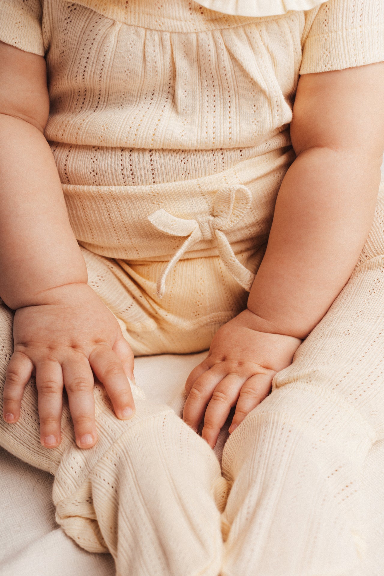 Baje Studio - pointelle bodysuit Yuul - crėme oat